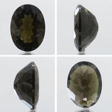 画像2: 【 一点物 】 モルダバイト ルース 8.25ct チェコ産 オーバルカット moldavite 天然ガラス 隕石 才能 能力 エネルギー モルダヴ石 超希少原石 天然石 パワーストーン (2)