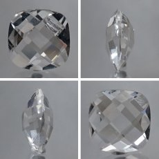 画像2: 【 国産天然石 】 山梨県産 水晶 ルース 1.6ct スクエアカット 【 一点もの 】 天然石 パワーストーン カラーストーン (2)