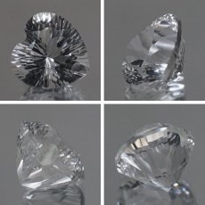 画像2: 【 国産天然石 】 石川県産 水晶 ルース 4.7ct ハートカット ハート 【 一点もの 】 天然石 パワーストーン カラーストーン (2)