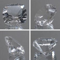 画像2: 【 国産天然石 】 宮崎県産 水晶 ルース 6.2ct スクエアカット 【 一点もの 】 天然石 パワーストーン カラーストーン (2)