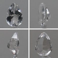 画像2: 【 国産天然石 】 石川県産 水晶 ルース 0.8ct ペアーシェイプ 【 一点もの 】 天然石 パワーストーン カラーストーン (2)