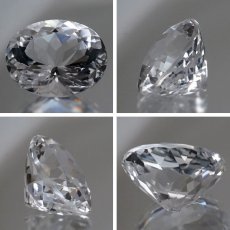 画像2: 【 国産天然石 】 長野県産 水晶 ルース 6.4ct オーバルカット 【 一点もの 】 天然石 パワーストーン カラーストーン (2)