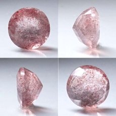 画像2: 【一点物】ストロベリークォーツ ルース 4.0ct ラウンドカット カザフスタン産 レピドクロサイト ピンクエピドート 天然石 パワーストーン ギフト プレゼント カラーストーン (2)