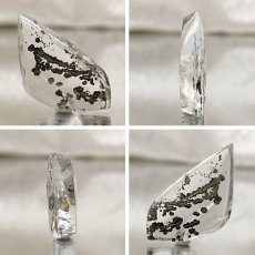 画像2: 【 一点もの 】 マルカジットインクォーツ ルース 21.55ct ブラジル産 marcasite マーカサイトインクォーツ 水晶 マルカジット 裸石 希少石 天然石 パワーストーン カラーストーン (2)