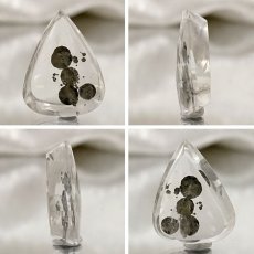 画像2: 【 一点もの 】 マルカジットインクォーツ ルース 14.65ct ブラジル産 marcasite マーカサイトインクォーツ 水晶 マルカジット 裸石 希少石 天然石 パワーストーン カラーストーン (2)