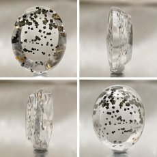 画像2: 【 一点もの 】 マルカジットインクォーツ ルース 11.40ct ブラジル産 marcasite マーカサイトインクォーツ 水晶 マルカジット 裸石 希少石 天然石 パワーストーン カラーストーン (2)