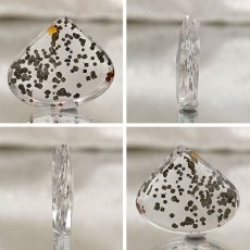 画像2: 【 一点もの 】 マルカジットインクォーツ ルース 16.9ct ブラジル産 marcasite マーカサイトインクォーツ 水晶 マルカジット 裸石 希少石 天然石 パワーストーン カラーストーン (2)