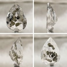 画像2: 【 一点もの 】 マルカジットインクォーツ ルース 8.45ct ブラジル産 marcasite マーカサイトインクォーツ 水晶 マルカジット 裸石 希少石 天然石 パワーストーン カラーストーン (2)