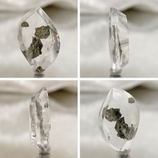 画像2: 【 一点もの 】 マルカジットインクォーツ ルース 11.20ct ブラジル産 marcasite マーカサイトインクォーツ 水晶 マルカジット 裸石 希少石 天然石 パワーストーン カラーストーン (2)