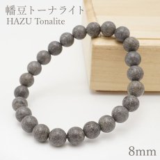 画像1: 幡豆トーナライト ブレスレット 8mm 日本銘石 HAZU Tonalite 愛知県 鉱物 天然石 パワーストーン カラーストーン (1)