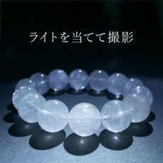 画像4: 山梨黒平水晶 Aランク ブレスレット 手磨き 15mm 山梨県産 日本銘石 日本製 国産水晶 天然石 パワーストーン (4)