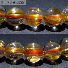 画像3: タイチンルチルクォーツ ブレスレット 約7.2mm ブラジル産 金針水晶 【一点もの】 ルチル taichinrutile 天然石 パワーストーン カラーストーン (3)