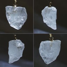 画像2: フェナカイト 5.0ct ペンダントトップ ロシア産 K18 ラフ 原石 【 一点もの 】 Phenakite 日本製 希少石 パワーストーン (2)