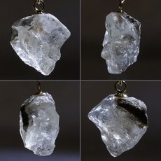 画像2: フェナカイト 3.5ct ペンダントトップ ロシア産 K18 ラフ 原石 【 一点もの 】 Phenakite 日本製 希少石 パワーストーン (2)