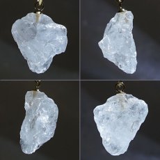 画像2: 【大決算SALE 30%OFF】 フェナカイト 5.5ct ペンダントトップ ロシア産 K18 ラフ 原石 【 一点もの 】 Phenakite 日本製 希少石 パワーストーン (2)