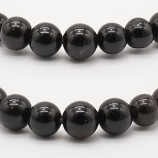 画像2: 山梨黒平黒水晶 AAAランク ブレスレット 6mm 山梨県産 黒水晶 Kurobera Quartz お守り 浄化 国産水晶 天然石 パワーストーン 日本銘石 カラーストーン (2)