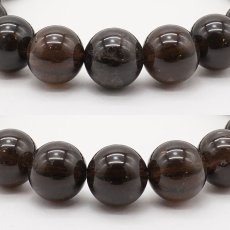 画像2: 山梨黒平黒水晶 AAAランク ブレスレット 10mm 山梨県産 黒水晶 Kurobera Quartz お守り 浄化 国産水晶 天然石 パワーストーン 日本銘石 カラーストーン (2)