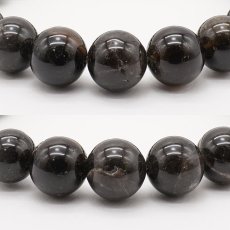 画像2: 山梨黒平黒水晶 草入り AAランク ブレスレット 10mm 山梨県産 黒水晶 Kurobera Quartz お守り 浄化 国産水晶 天然石 パワーストーン 日本銘石 カラーストーン (2)