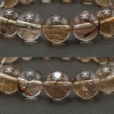 画像2: 山梨シルバールチルクォーツ 10mm ブレスレット 山梨県産 【 一点もの 】 Yamanashi Silver Rutile Quartz 日本銘石 パワーストーン 天然石 カラーストーン (2)