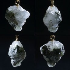 画像2: 【大決算SALE 30%OFF】 フェナカイト 4.0ct ペンダントトップ ロシア産 K18 ラフ 原石 【 一点もの 】 Phenakite 日本製 希少石 パワーストーン (2)