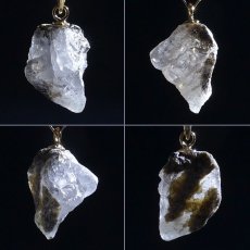 画像2: 【大決算SALE 30%OFF】 フェナカイト 3.5ct ペンダントトップ ロシア産 K18 ラフ 原石 【 一点もの 】 Phenakite 日本製 希少石 パワーストーン (2)