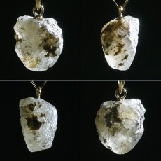 画像2: 【大決算SALE 30%OFF】 フェナカイト 3.5ct ペンダントトップ ロシア産 K18 ラフ 原石 【 一点もの 】 Phenakite 日本製 希少石 パワーストーン (2)