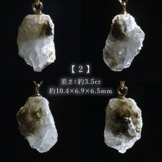 画像3: 【大決算SALE 30%OFF】 フェナカイト ペンダントトップ ロシア産 K18 ラフ 原石 【 一点もの 】 Phenakite 日本製 希少石 パワーストーン (3)