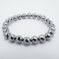 画像4: テラヘルツ鉱石ブレスレット 100面カット 8mm テラヘルツブレスレット テラヘルツ ブレスレットTerahertz jewelry 健康 天然石 パワーストーン (4)