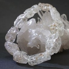 画像2: ハイアライトオパール タンブル ブレスレット 24.9g メキシコ産 Hyalite Opal 10月誕生石 オパール 天然石 パワーストーン カラーストーン (2)