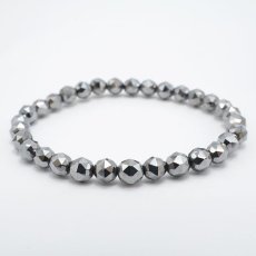 画像4: テラヘルツ鉱石ブレスレット 100面カット 6mm テラヘルツブレスレット テラヘルツ ブレスレットTerahertz jewelry 健康 天然石 パワーストーン (4)