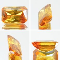 画像2: スファレライト バイカラー 3.00ct ルース 長方形カット スペイン産 【一点もの】 Sphalerite 天然石 パワーストーン カラーストーン (2)