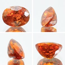 画像2: スファレライト オレンジ 1.20ct ルース オーバルカット スペイン産 【一点もの】 Sphalerite 天然石 パワーストーン カラーストーン (2)