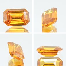 画像2: スファレライト イエロー 0.50ct ルース 長方形カット スペイン産 【一点もの】 Sphalerite 天然石 パワーストーン カラーストーン (2)