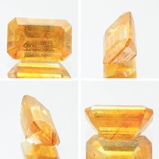 画像2: スファレライト イエロー 1.45ct ルース 長方形カット スペイン産 【一点もの】 Sphalerite 天然石 パワーストーン カラーストーン (2)