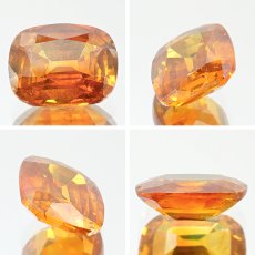 画像2: スファレライト バイカラー 1.90ct ルース 長方形カット スペイン産 【一点もの】 Sphalerite 天然石 パワーストーン カラーストーン (2)