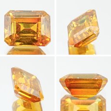 画像2: スファレライト バイカラー 2.30ct ルース 長方形カット スペイン産 【一点もの】 Sphalerite 天然石 パワーストーン カラーストーン (2)