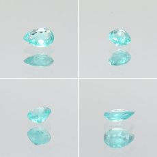 画像2: パライバトルマリン ルース ドロップカット 0.098ct ブラジル産 【 一点もの 】 トルマリン Paraiba Tourmaline 10月誕生石 希少石 天然石 パワーストーン カ (2)