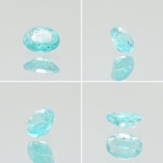 画像2: パライバトルマリン ルース オーバルカット 0.126ct ブラジル産 【 一点もの 】 トルマリン Paraiba Tourmaline 10月誕生石 希少石 天然石 パワーストーン カ (2)