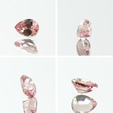 画像2: パパラチャサファイア 0.124ct ルース ペアシェイプ スリランカ産 【一点もの】Padparadscha Sapphire サファイア 天然石 パワーストーン カラーストーン (2)