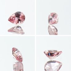 画像2: パパラチャサファイア 0.105ct ルース ペアシェイプ スリランカ産 【一点もの】Padparadscha Sapphire サファイア お守り 浄化 天然石 パワーストーン カラーストーン (2)