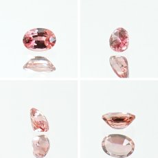 画像2: パパラチャサファイア 0.080ct ルース オーバル スリランカ産 【一点もの】Padparadscha Sapphire サファイア 天然石 パワーストーン カラーストーン (2)