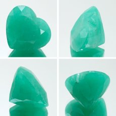 画像2: エメラルド 12.8ct ハートカット コロンビア・チボール鉱山産 【一点もの】 Emerald 裸石 緑柱石 5月誕生石 天然石 パワーストーン カラーストーン (2)