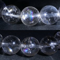 画像5: レインボーレムリアンシード 10mm ブレスレット 水晶 コロンビア産 【一点物】 Lemurian Seed 稀少石 瞑想 ヒーリング 浄化 天然石 パワーストーン カラーストーン (5)