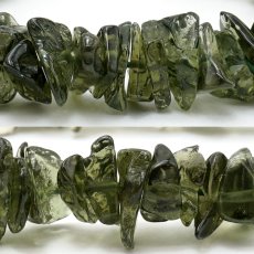 画像2: モルダバイト さざれ ブレスレット チェコ産 【一点もの】 Moldavite 天然ガラス モルダヴ石 パワーストーン カラーストーン (2)