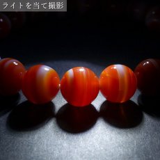 画像4: 【山梨一級研磨士 作】 縞メノウ 10mm ブレスレット ブラジル産 手研磨 山梨県甲府市 職人 匠 宝石研磨 アゲート お守り 浄化 天然石 パワーストーン カラーストーン (4)