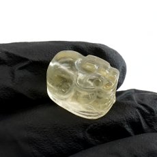 画像2: リビアングラス ヒキュウ エジプト産 貫通穴 【一点もの】 インパクトガラス Libyan Glass 隕石 天然ガラス テクタイト 希少 レア 天然石 パワーストーン (2)