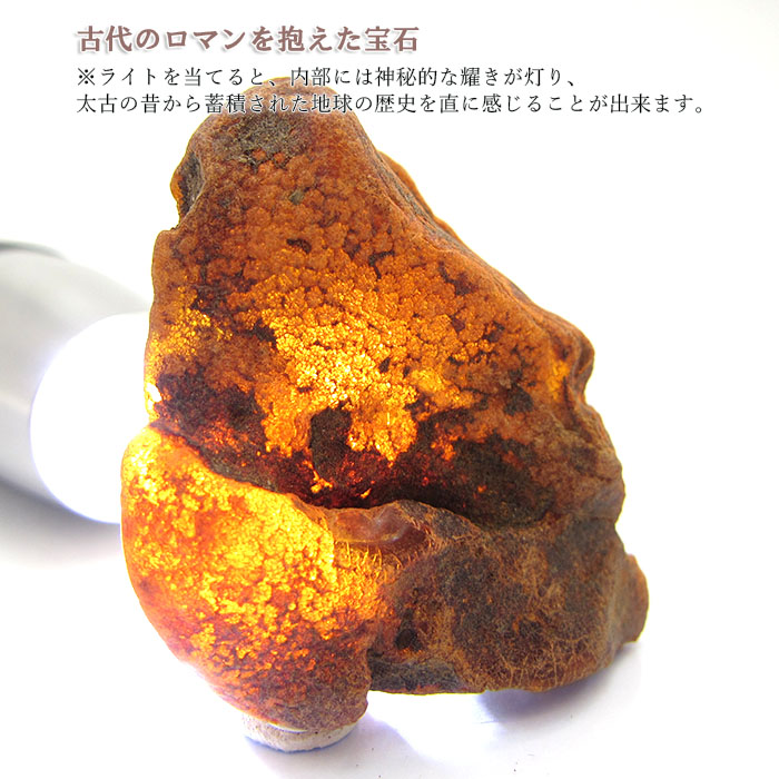 幸運を呼ぶ石 天然ブラックアンバー原石(極大) 宝石 JET - アクセサリー