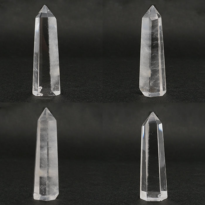 水晶原石　クリスタル　水晶　ダブルポイントクリスタル　レディースバングル　天然石