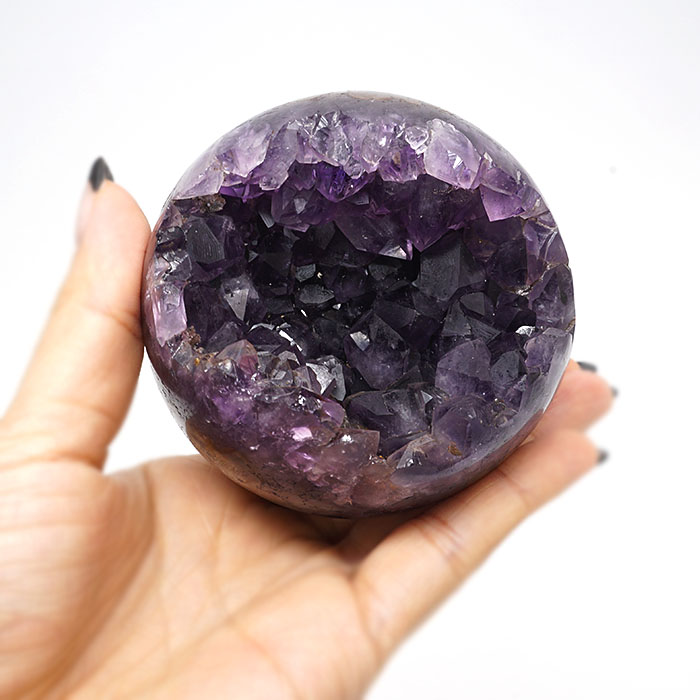 天然石 アメジスト ドーム ジオード 紫水晶 笑口 大 風水 3 パワーストーン